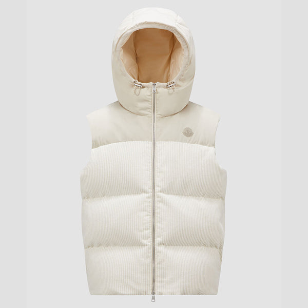 BENTU CORDUROY HOODED DOWN GILET