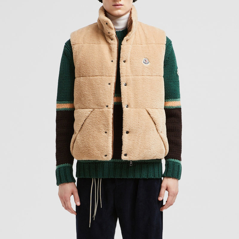 COLBRICON REVERSIBLE TEDDY DOWN GILET
