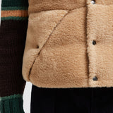 COLBRICON REVERSIBLE TEDDY DOWN GILET