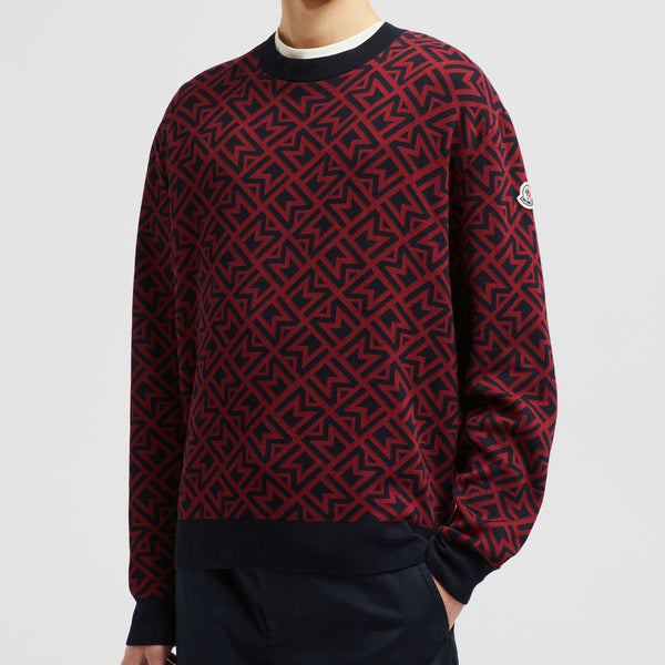 MONOGRAM COTTON JACQUARD JUMPER