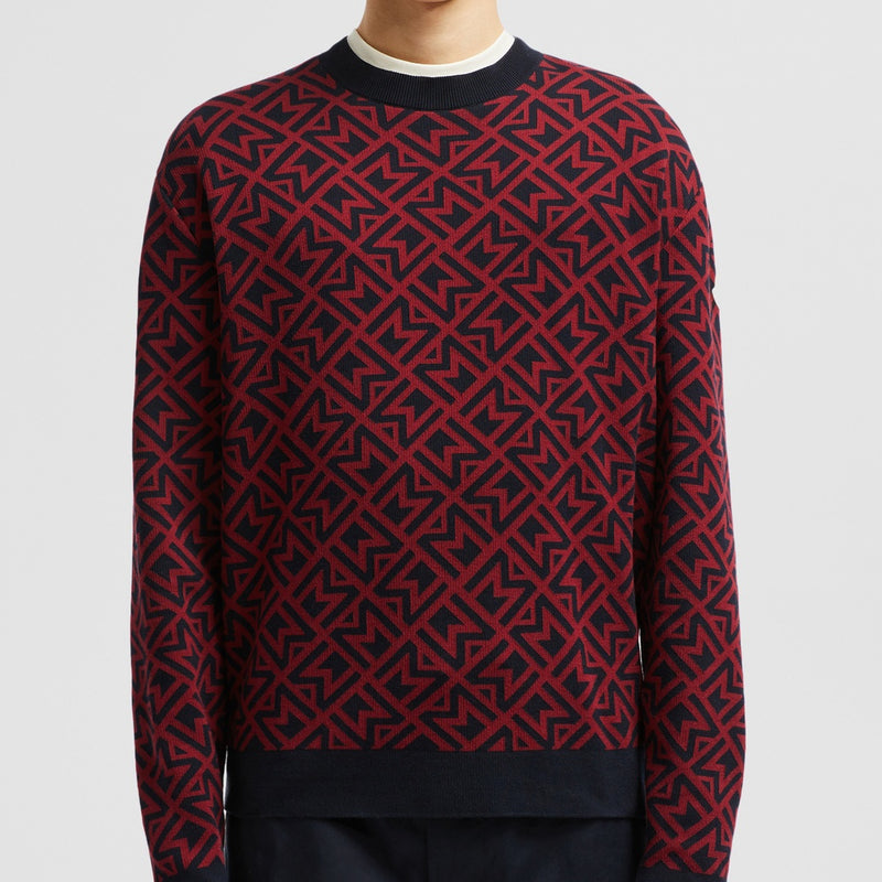 MONOGRAM COTTON JACQUARD JUMPER