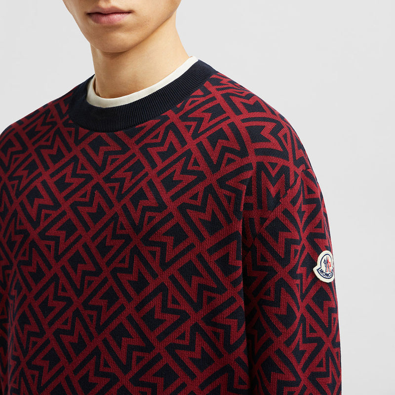 MONOGRAM COTTON JACQUARD JUMPER