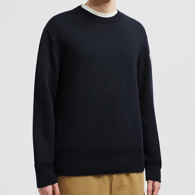 LOGO PATCH COTTON JUMPER