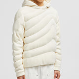 MOUNTAIN-QUILTED PADDED WOOL HOODIE