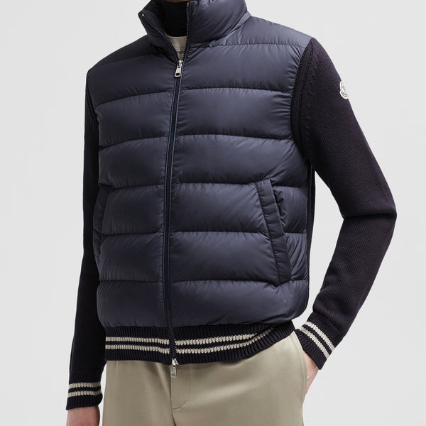 PADDED COTTON CARDIGAN