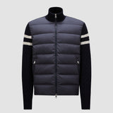 PADDED WOOL ZIP-UP CARDIGAN