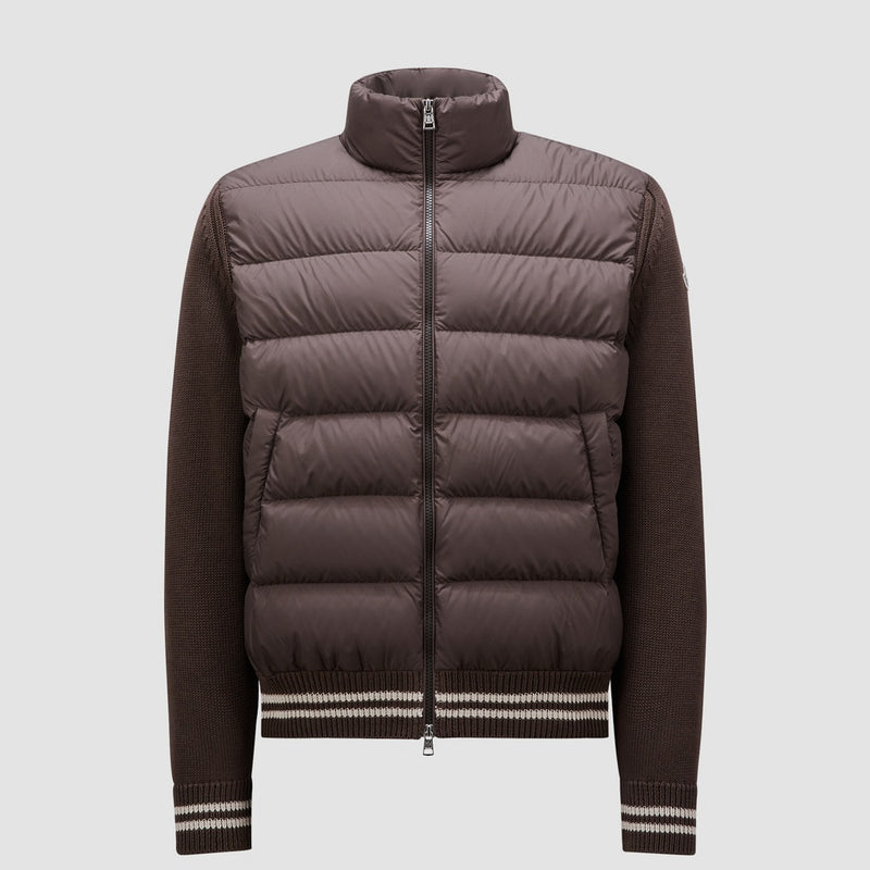 PADDED COTTON CARDIGAN