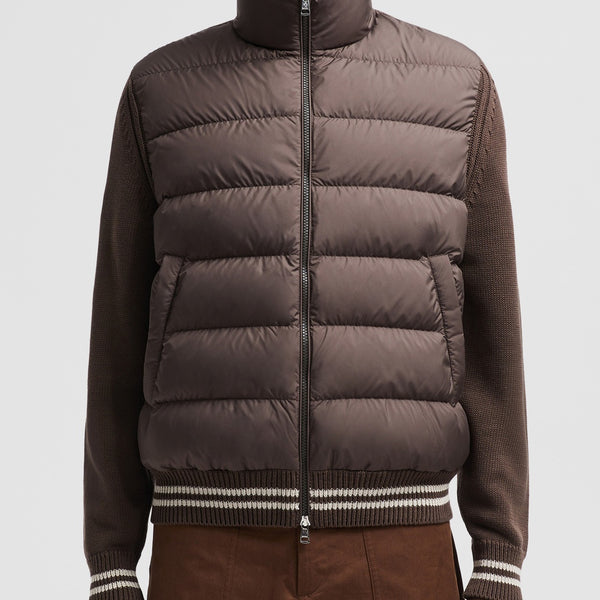 PADDED COTTON CARDIGAN