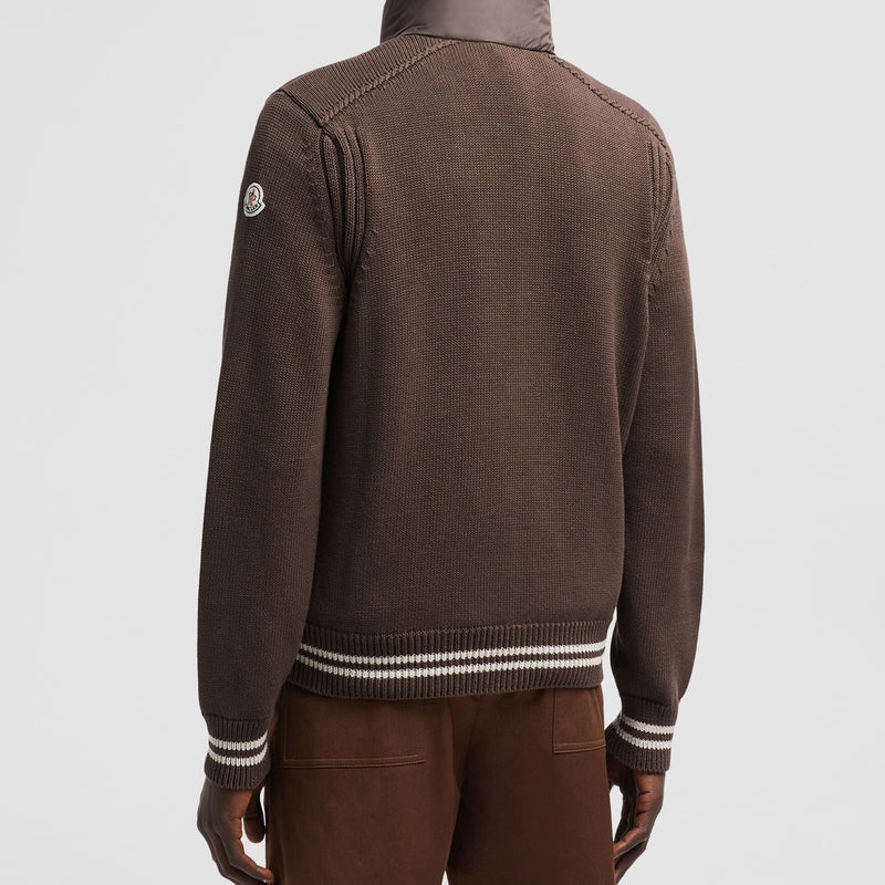 PADDED COTTON CARDIGAN
