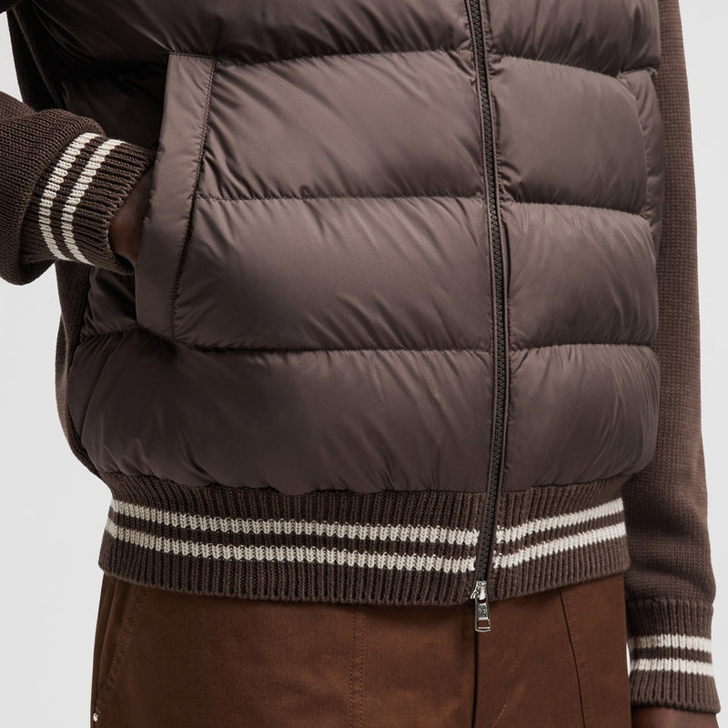 PADDED COTTON CARDIGAN