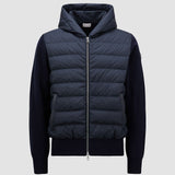 WOOL & CASHMERE PADDED ZIP-UP HOODIE
