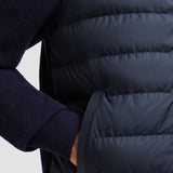 WOOL & CASHMERE PADDED ZIP-UP HOODIE