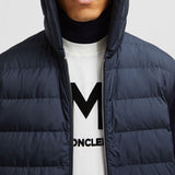 WOOL & CASHMERE PADDED ZIP-UP HOODIE