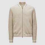 PADDED COTTON ZIP-UP CARDIGAN