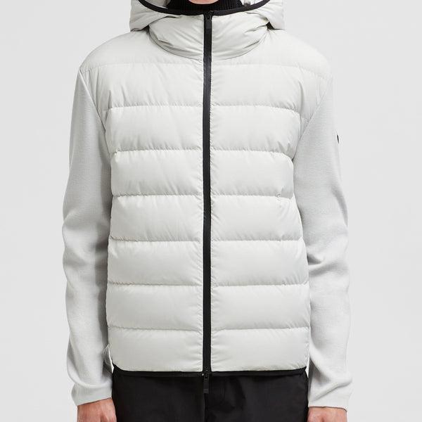 PADDED WOOL ZIP-UP HOODIE