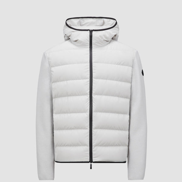 PADDED WOOL ZIP-UP HOODIE