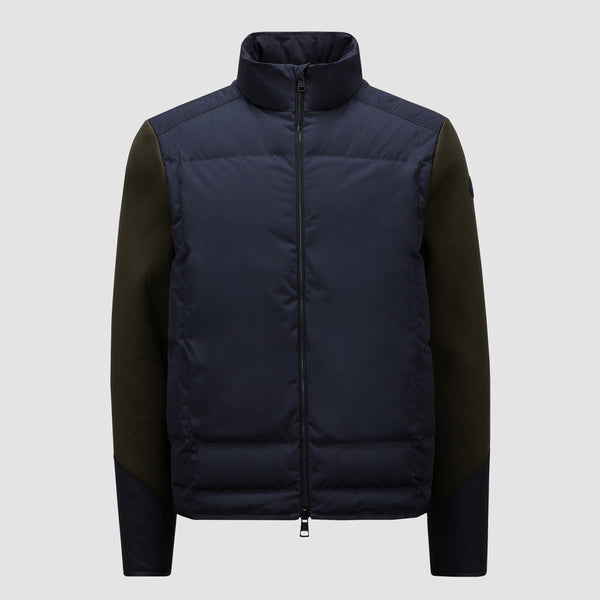 PADDED ZIP-UP CARDIGAN