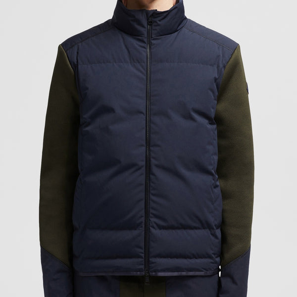 PADDED ZIP-UP CARDIGAN