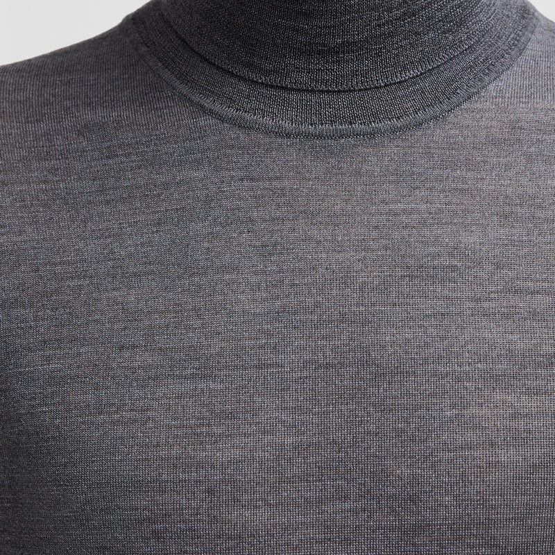 WOOL POLO NECK JUMPER
