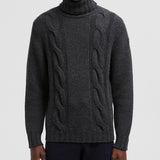 WOOL & CASHMERE POLO NECK JUMPER