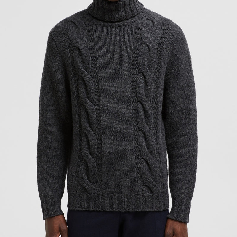 WOOL & CASHMERE POLO NECK JUMPER