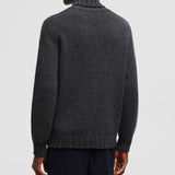 WOOL & CASHMERE POLO NECK JUMPER
