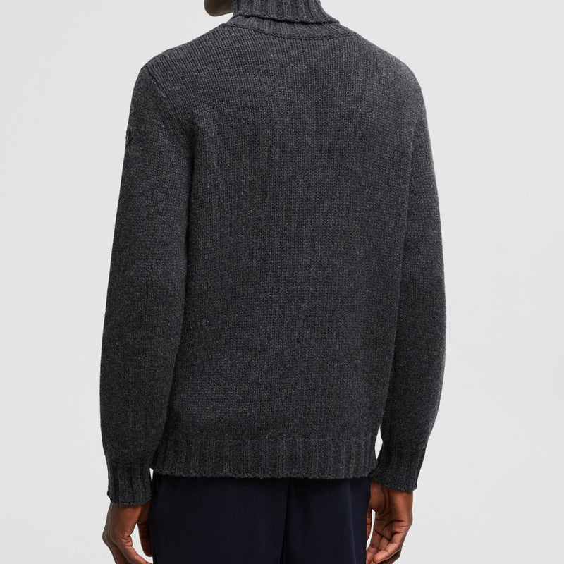 WOOL & CASHMERE POLO NECK JUMPER
