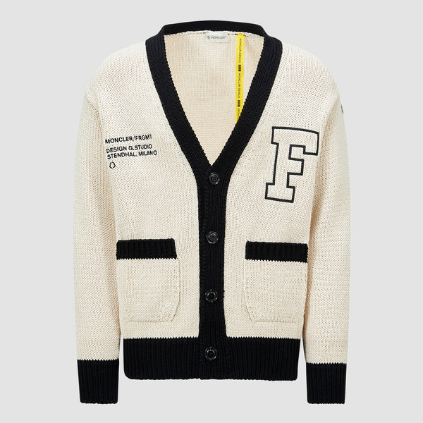 MONCLER X FRGMT EMBROIDERED COTTON CARDIGAN