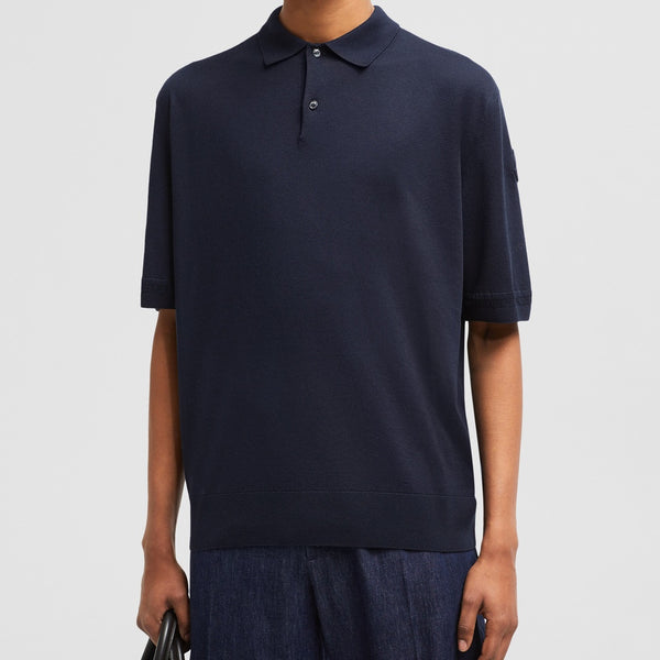 SILK & LINEN KNIT POLO SHIRT