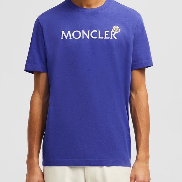 FLOCKED LOGO COTTON T-SHIRT
