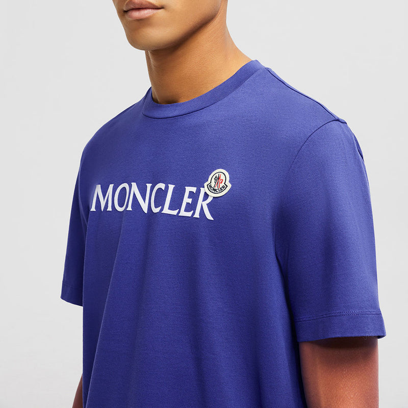FLOCKED LOGO COTTON T-SHIRT