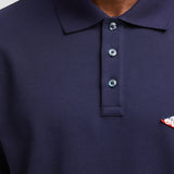 SHARK PATCH COTTON PIQUET POLO SHIRT