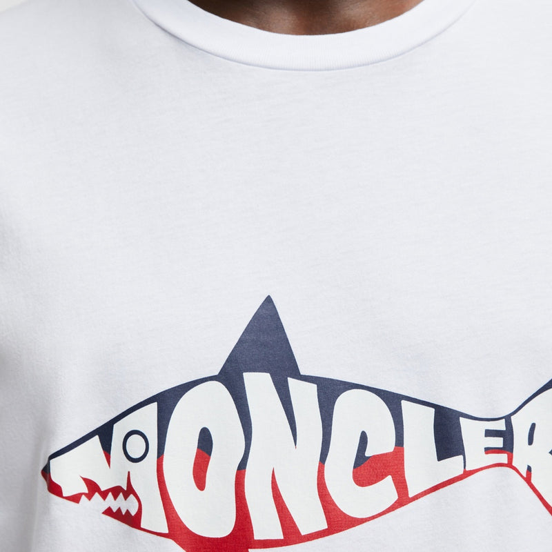 SHARK LOGO COTTON T-SHIRT