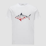 SHARK LOGO COTTON T-SHIRT