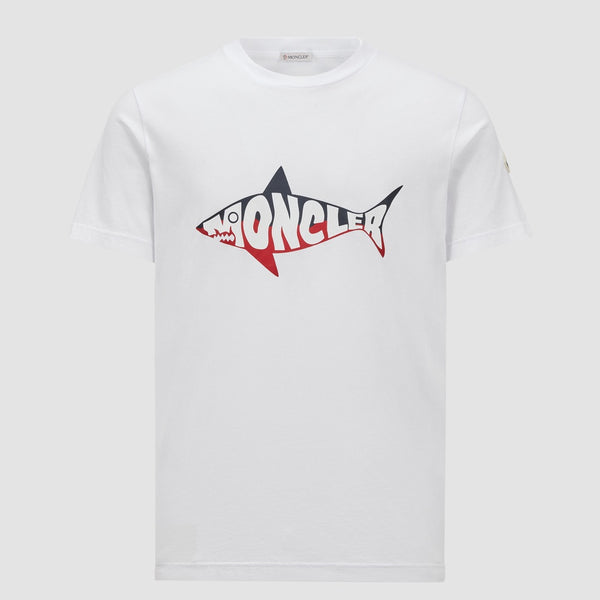 SHARK LOGO COTTON T-SHIRT