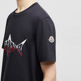 SHARK LOGO COTTON T-SHIRT
