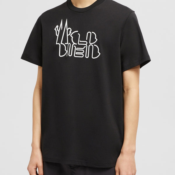 CURVED LOGO COTTON T-SHIRT