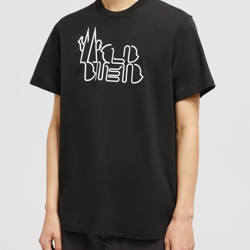 CURVED LOGO COTTON T-SHIRT