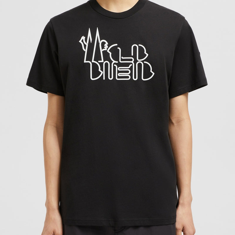 CURVED LOGO COTTON T-SHIRT