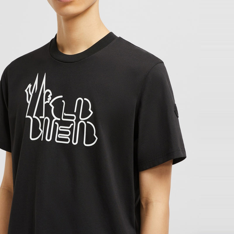 CURVED LOGO COTTON T-SHIRT