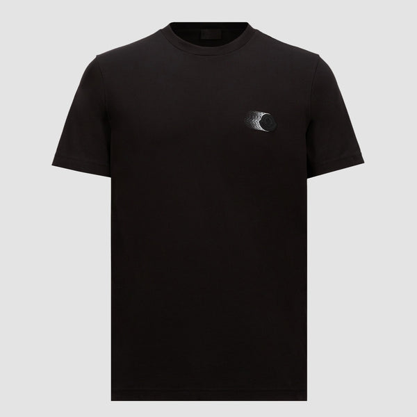 FADED LOGO MOTIF COTTON T-SHIRT