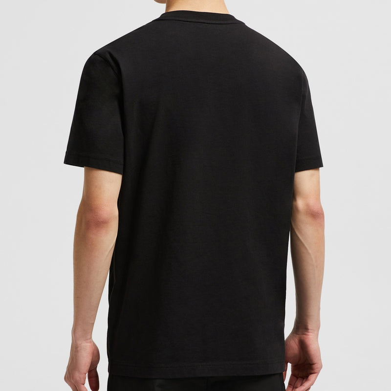 FADED LOGO MOTIF COTTON T-SHIRT