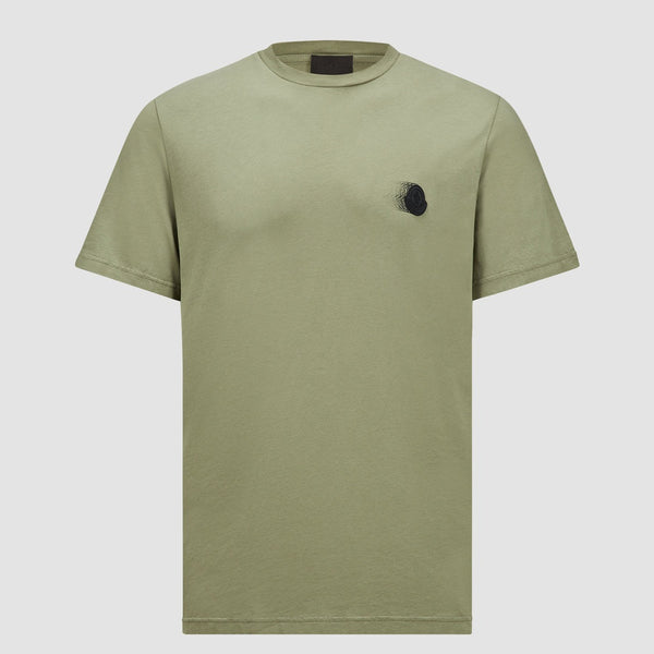 FADED LOGO MOTIF COTTON T-SHIRT