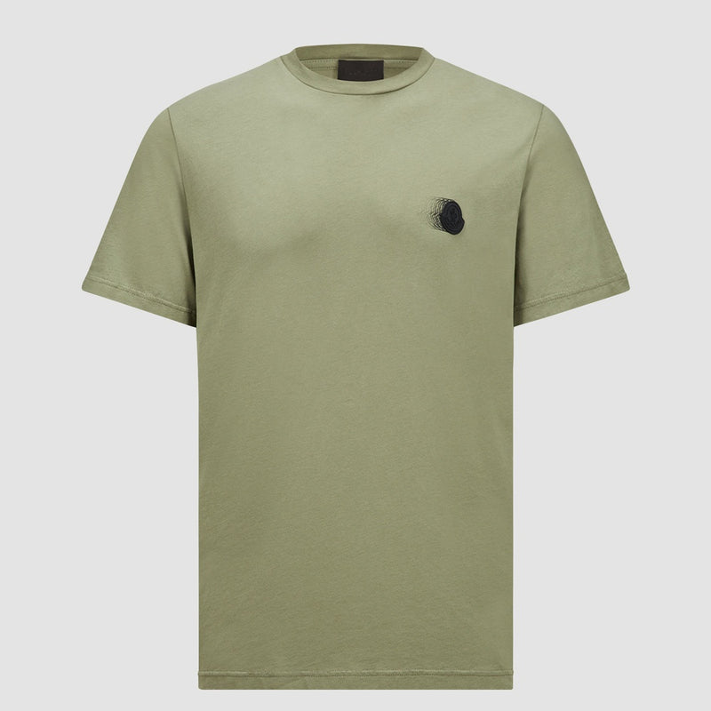 FADED LOGO MOTIF COTTON T-SHIRT