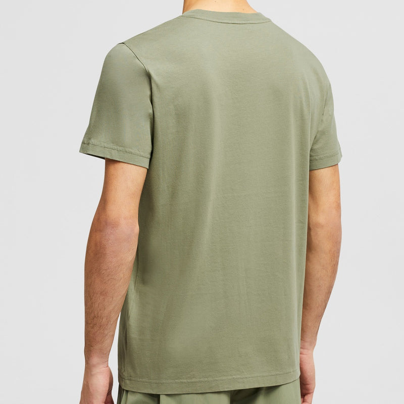 FADED LOGO MOTIF COTTON T-SHIRT