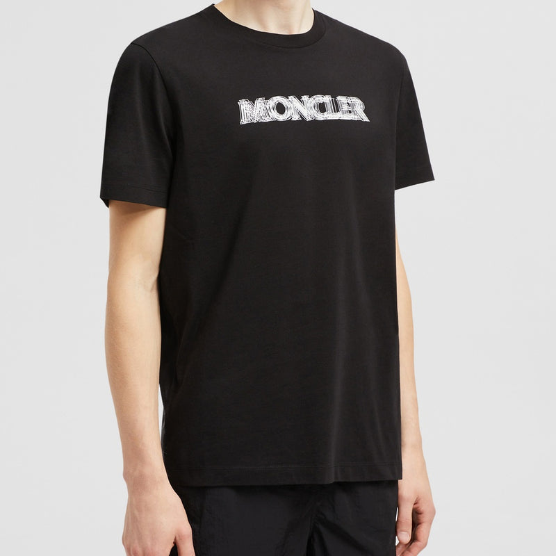 BLURRED LOGO COTTON T-SHIRT