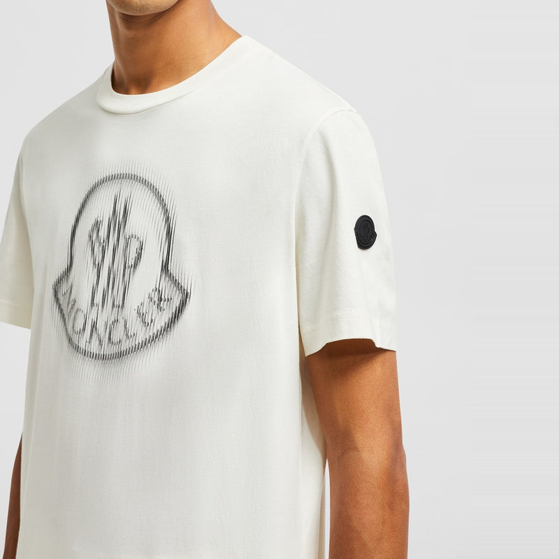 BLURRED LOGO COTTON T-SHIRT