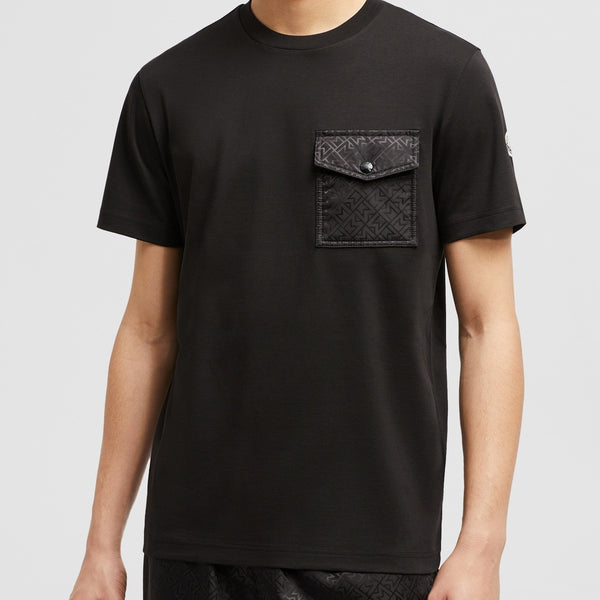 MONOGRAM COTTON T-SHIRT WITH POCKET