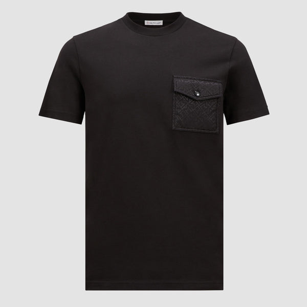 MONOGRAM COTTON T-SHIRT WITH POCKET