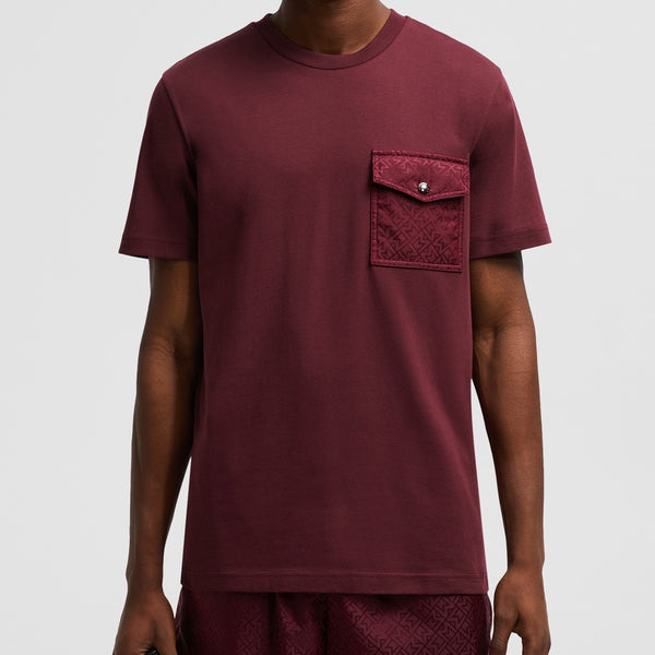MONOGRAM COTTON T-SHIRT WITH POCKET